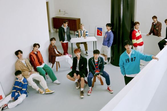 Teaser Image featuring all 13 Seventeen members for Semicolon album promotions.