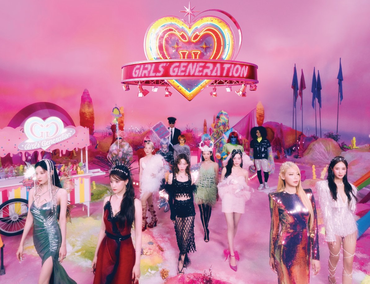 Girls' Generation members in Forever 1 Album Photoshoot 4K wallpaper