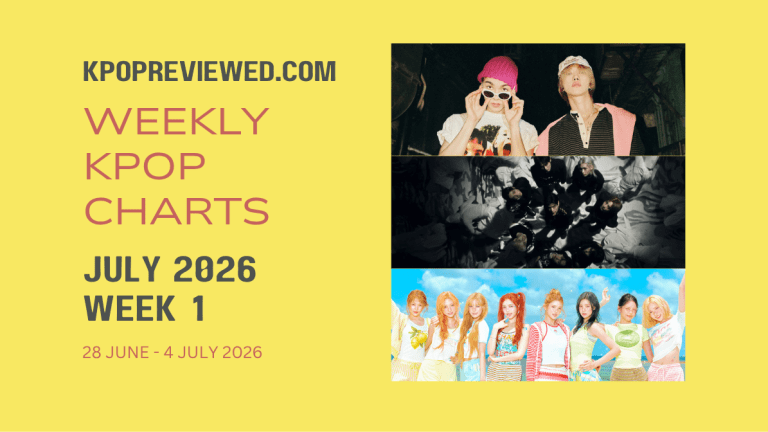 [Weekly KPOP Chart] Week 1 of July 2026 - Clint's kpop